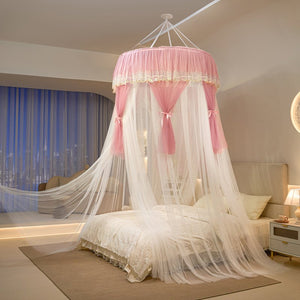 Ciel de Lit Blanc & Rose | Charme Poudré