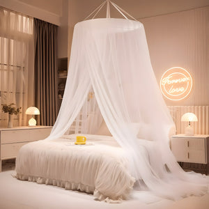 Ciel de Lit Blanc Transparent | Douceur Cristalline