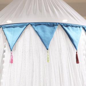 Ciel de Lit Blanc & Turquoise | Brume de Rêves