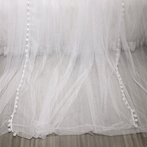 Ciel de Lit Blanc & Turquoise | Brume de Rêves