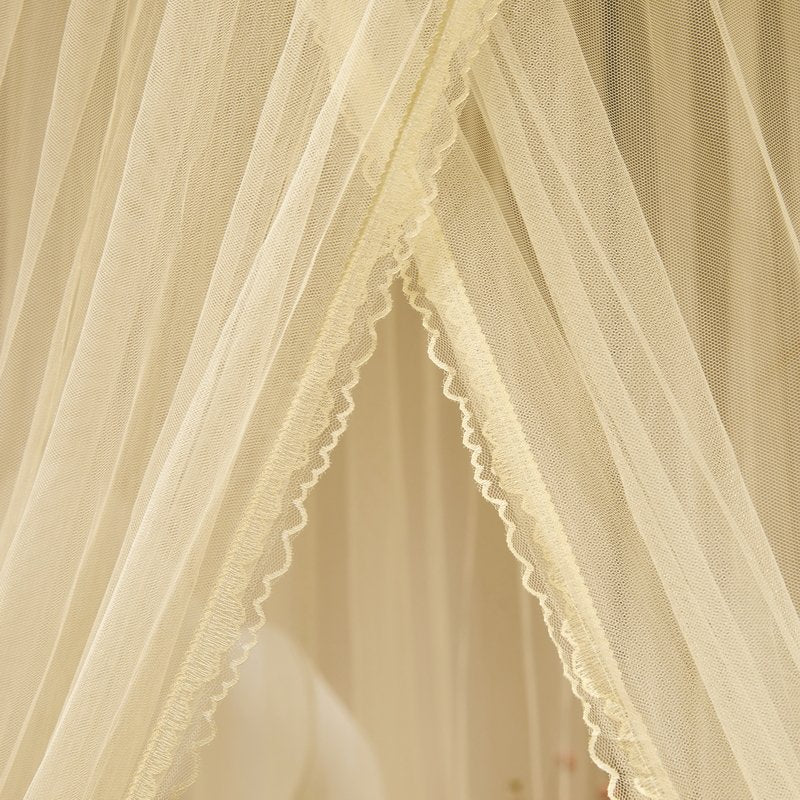 Ciel de Lit Jaune Pastel | Satin Doré