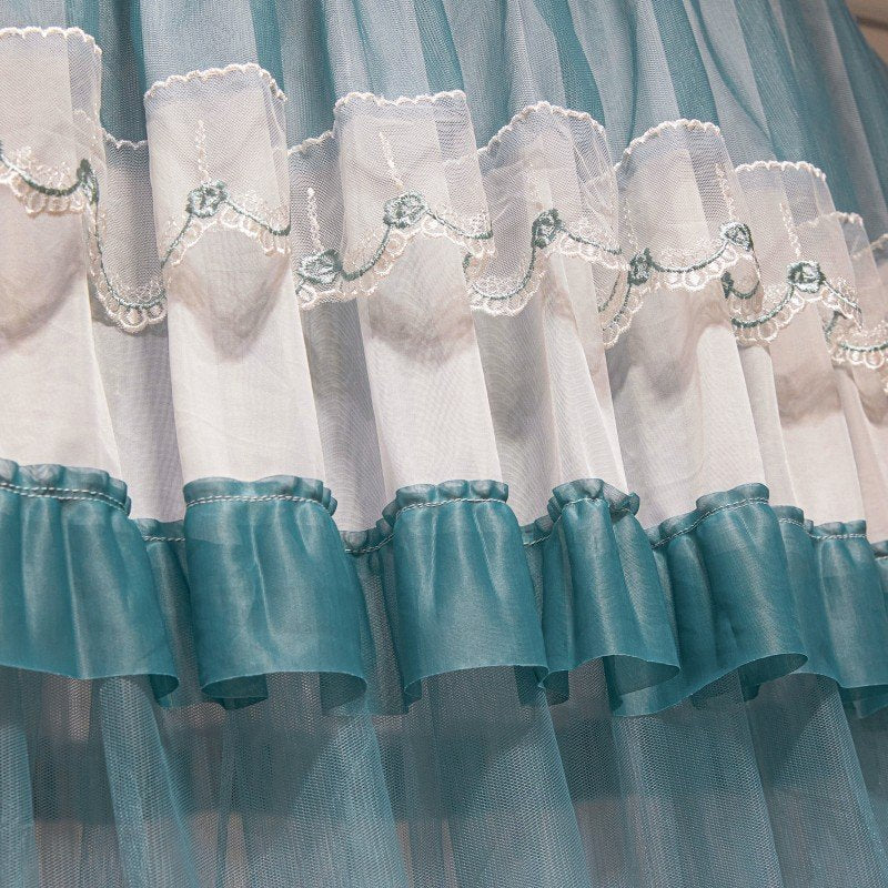 Ciel de Lit Turquoise Grisé | Éclat de Paon