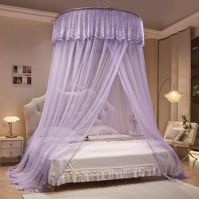 Ciel de Lit Violet Lavande | Fée Améthyste