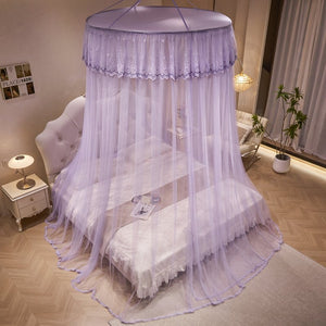 Ciel de Lit Violet Lavande | Fée Améthyste